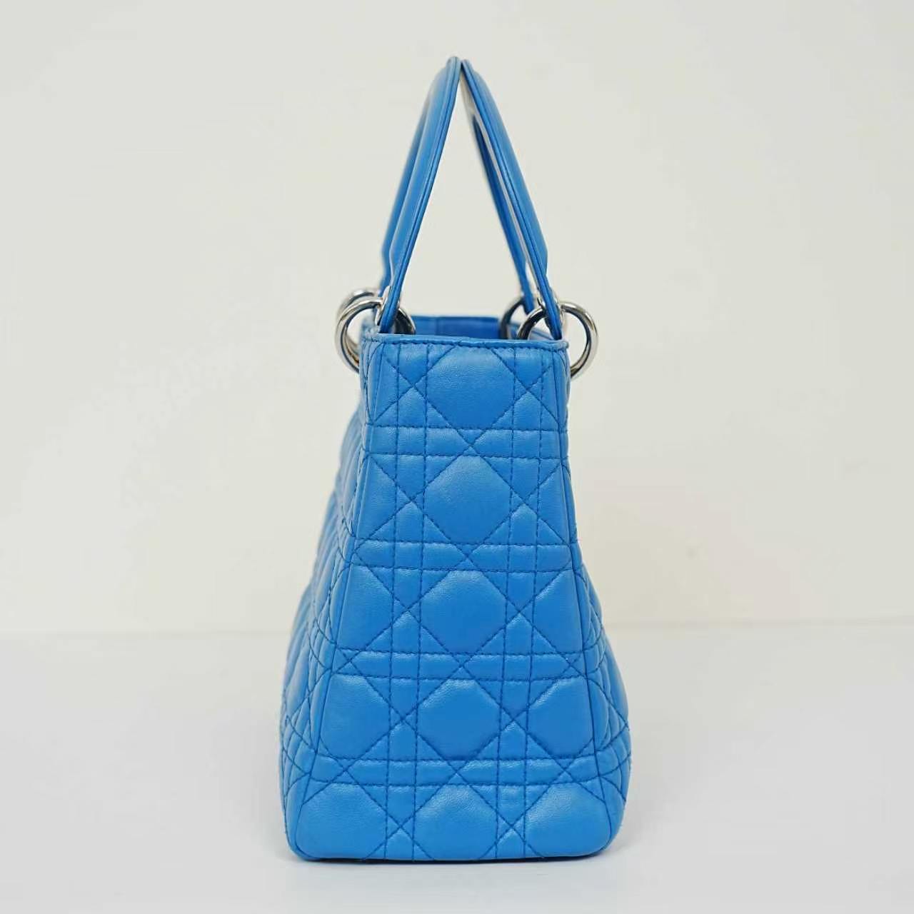 Dior - Lady Dior - Leather - Blue - (small)