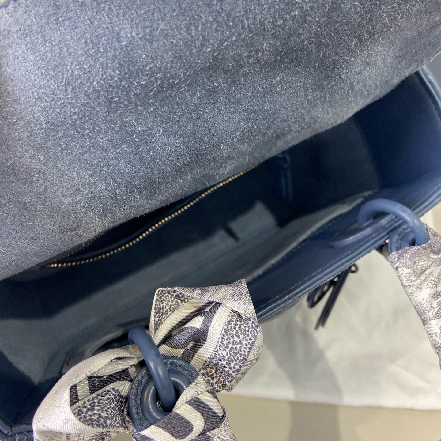 Dior - Lady Dior - Leather - Blue - (Small)