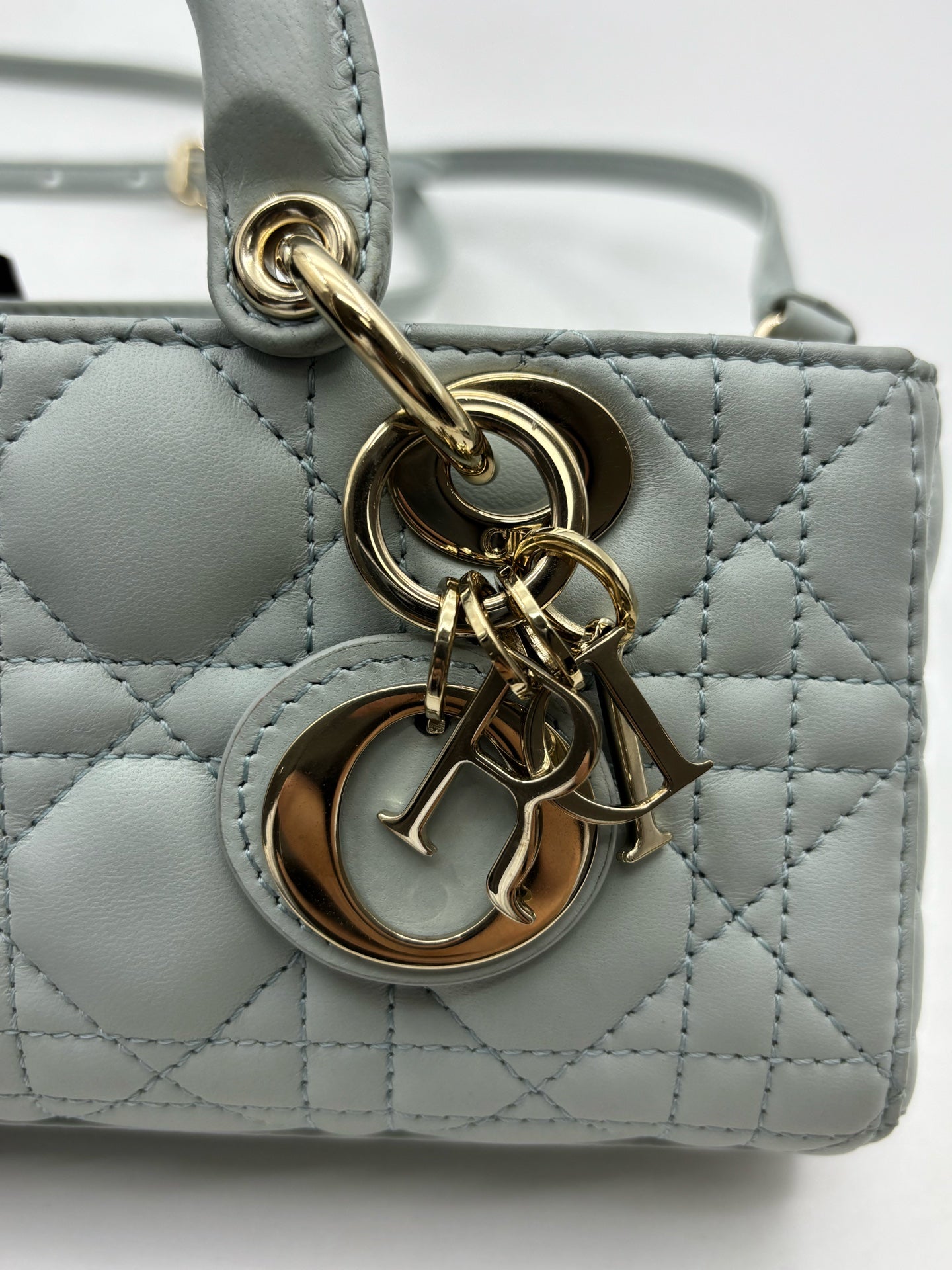 Dior - Lady Dior - Leather - Blue - (small)