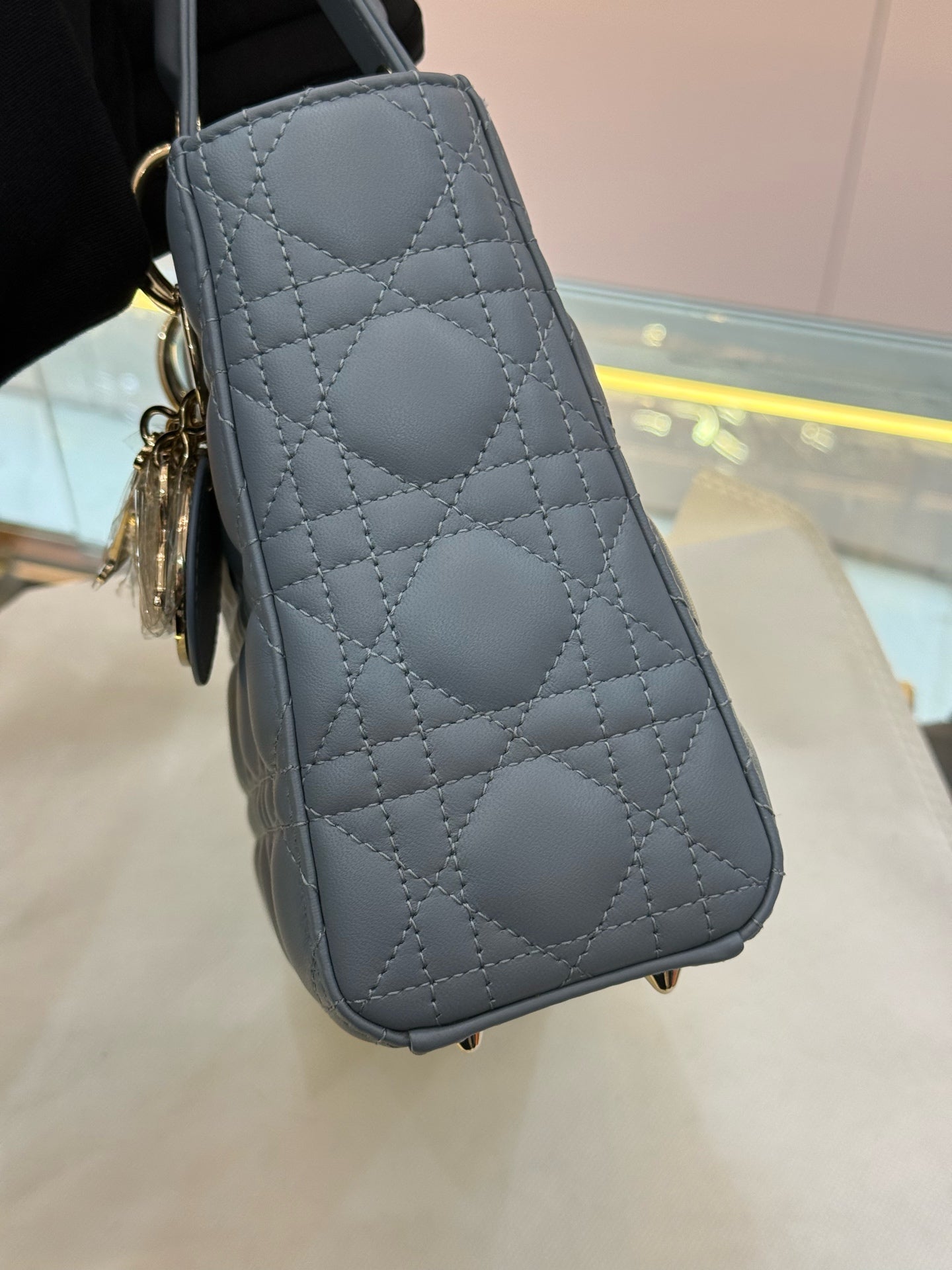 Dior - Lady Dior - Leather - Blue - (small)