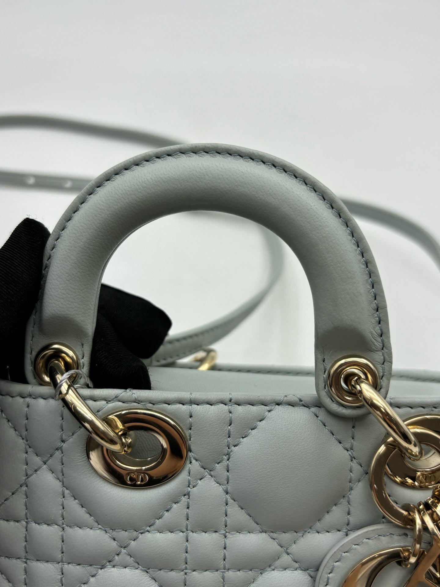 Dior - Lady Dior - Leather - Blue - (small)