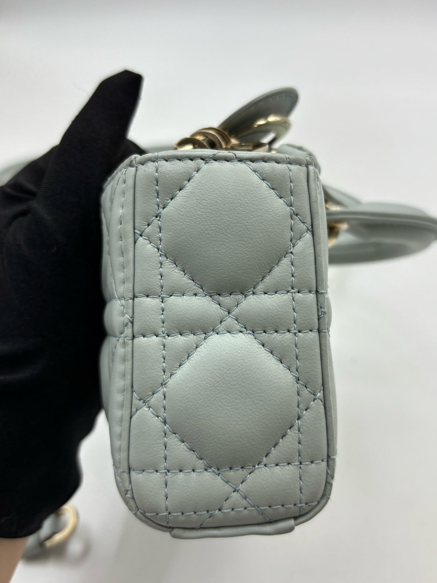Dior - Lady Dior - Leather - Blue - (small)