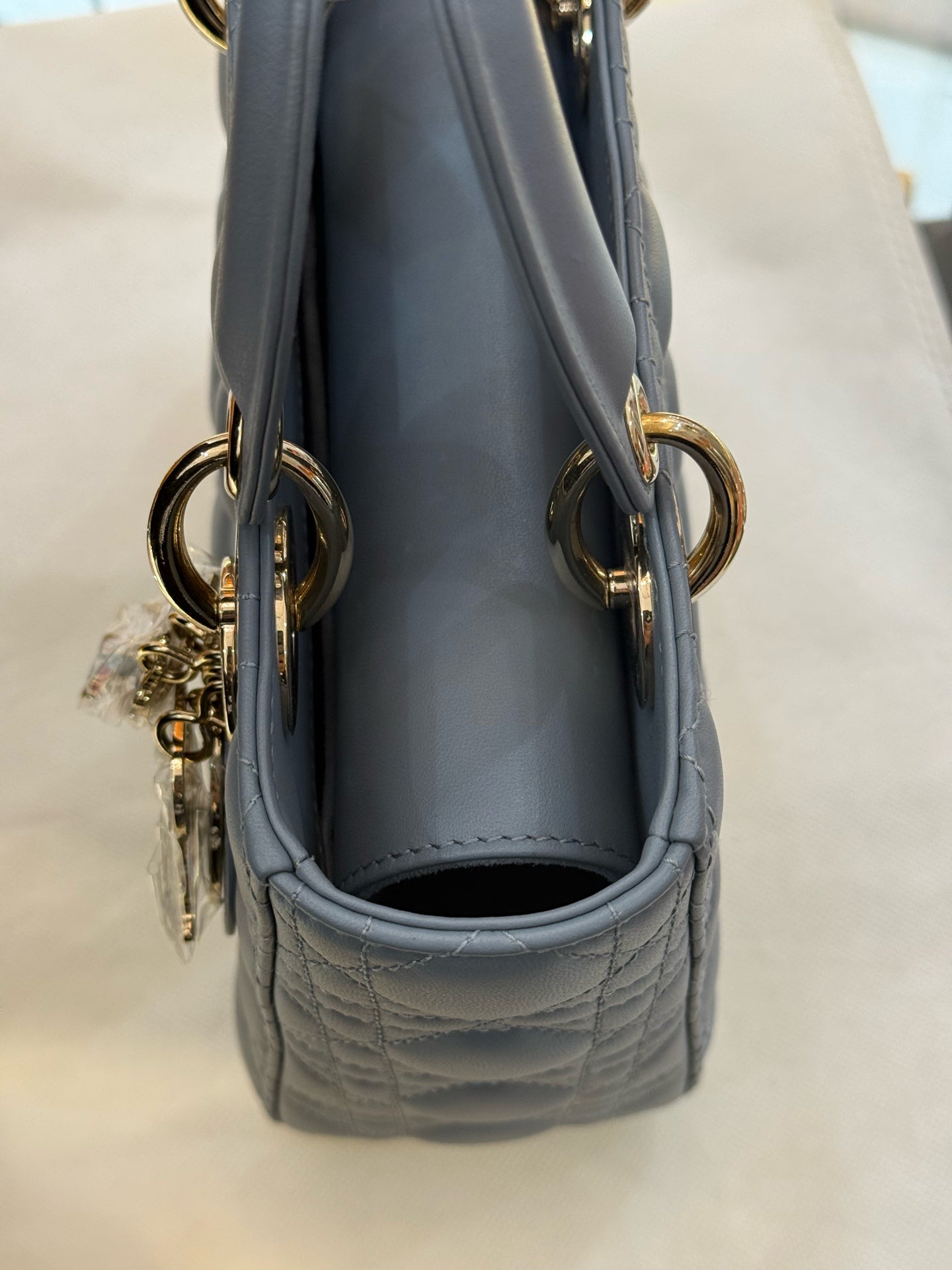 Dior - Lady Dior - Leather - Blue - (small)