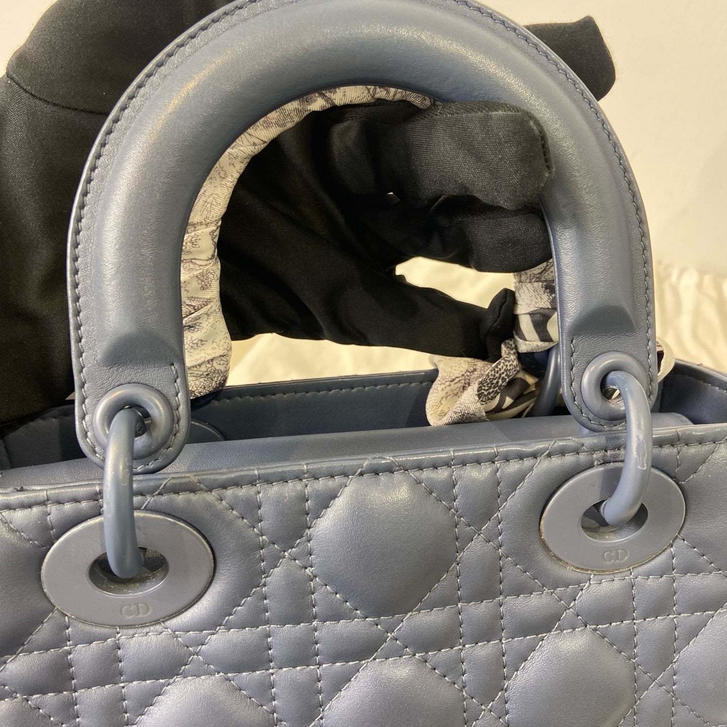 Dior - Lady Dior - Leather - Blue - (Small)