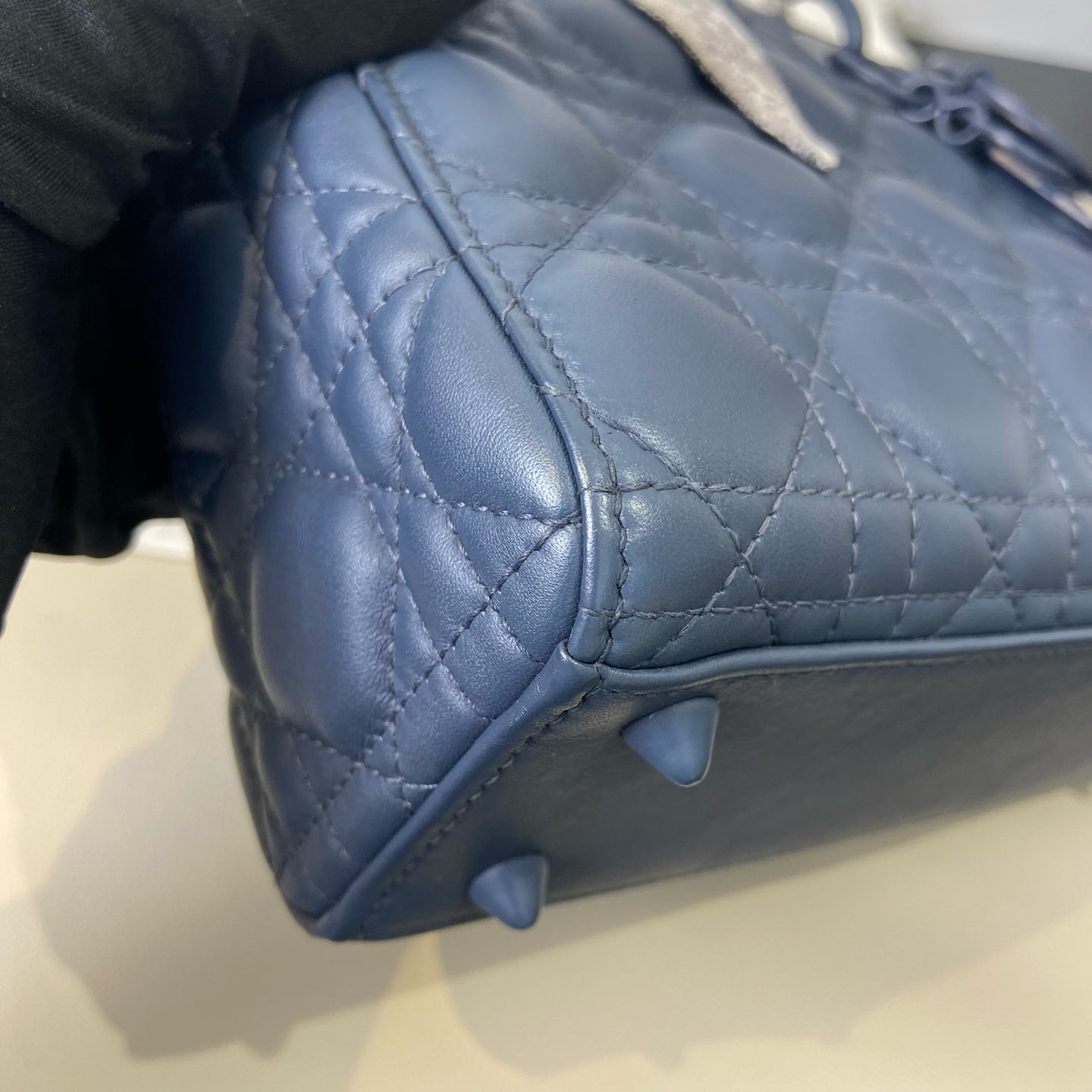 Dior - Lady Dior - Leather - Blue - (Small)