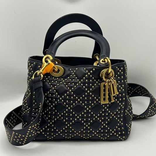 Dior - Lady Dior - Leather - Brown - (medium)