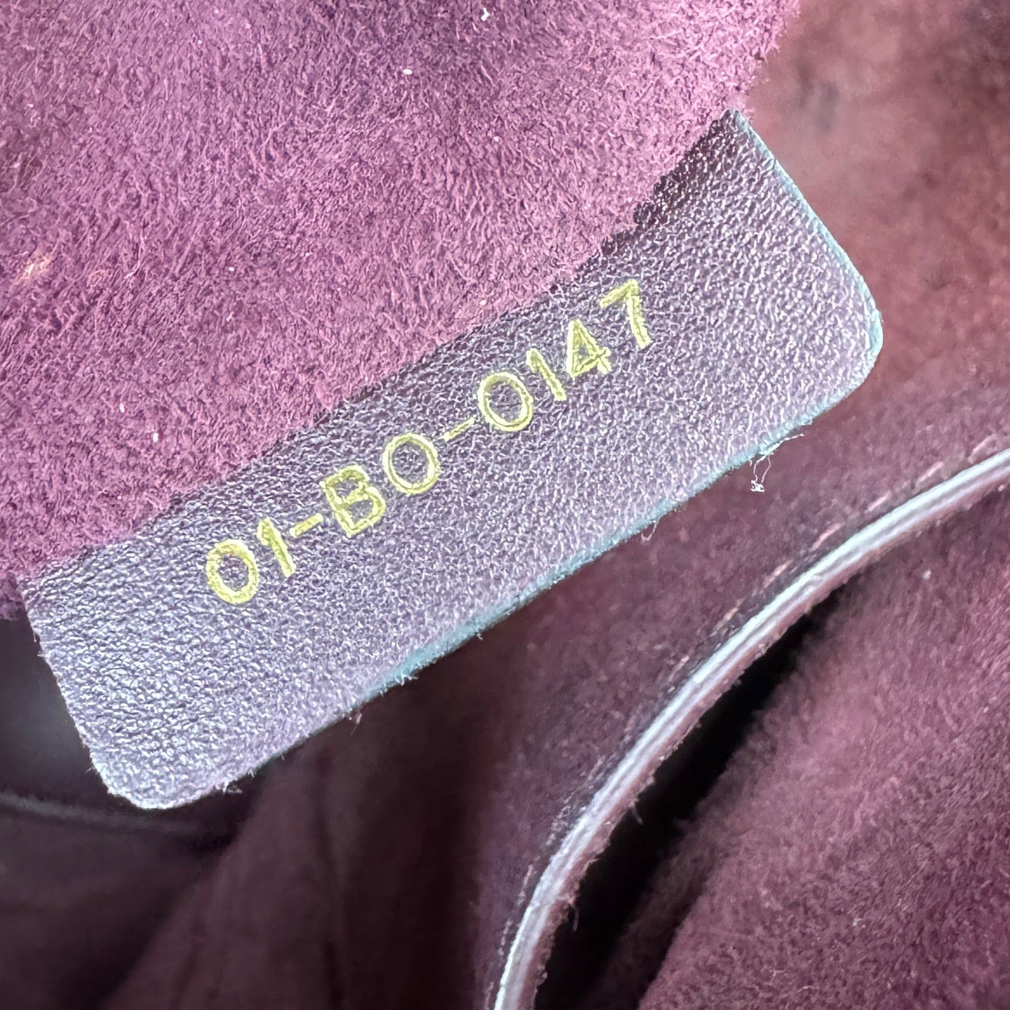 Dior - Lady Dior - Leather - Burgundy - (medium)