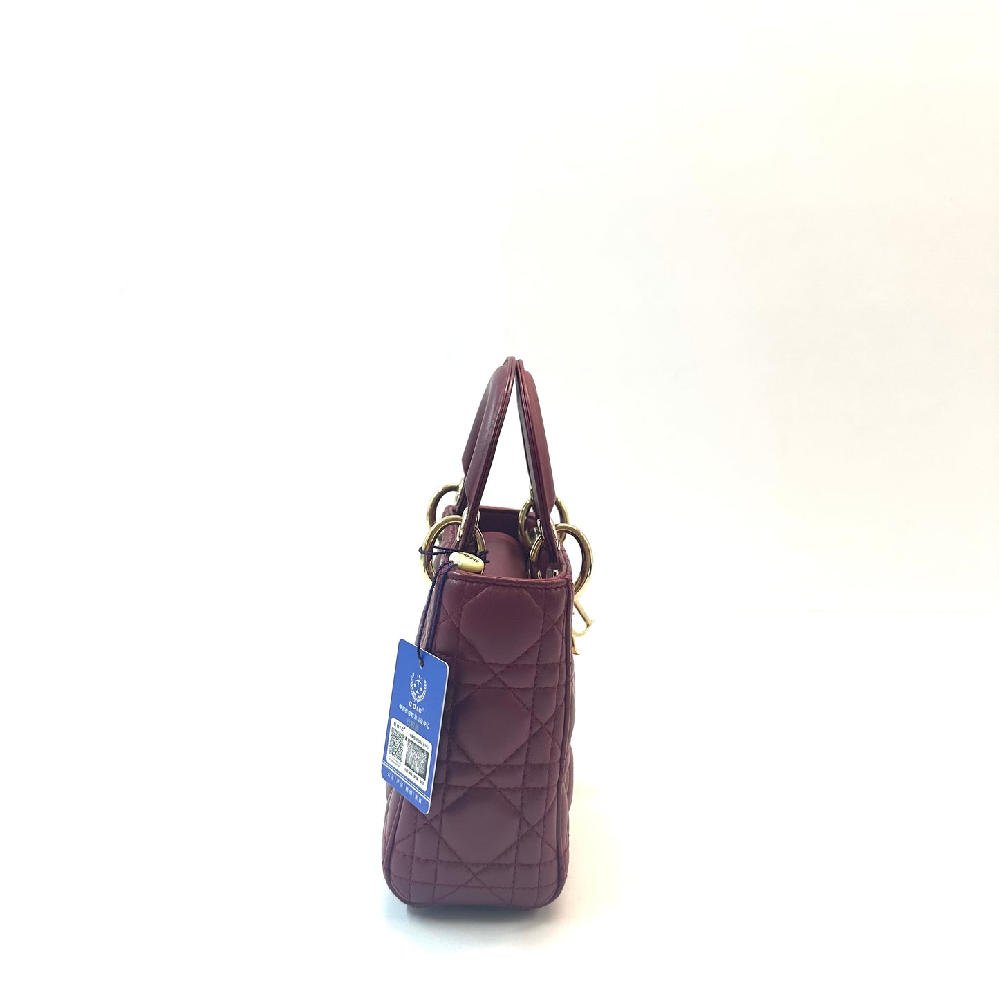 Dior - Lady Dior - Leather - Burgundy - (mini)