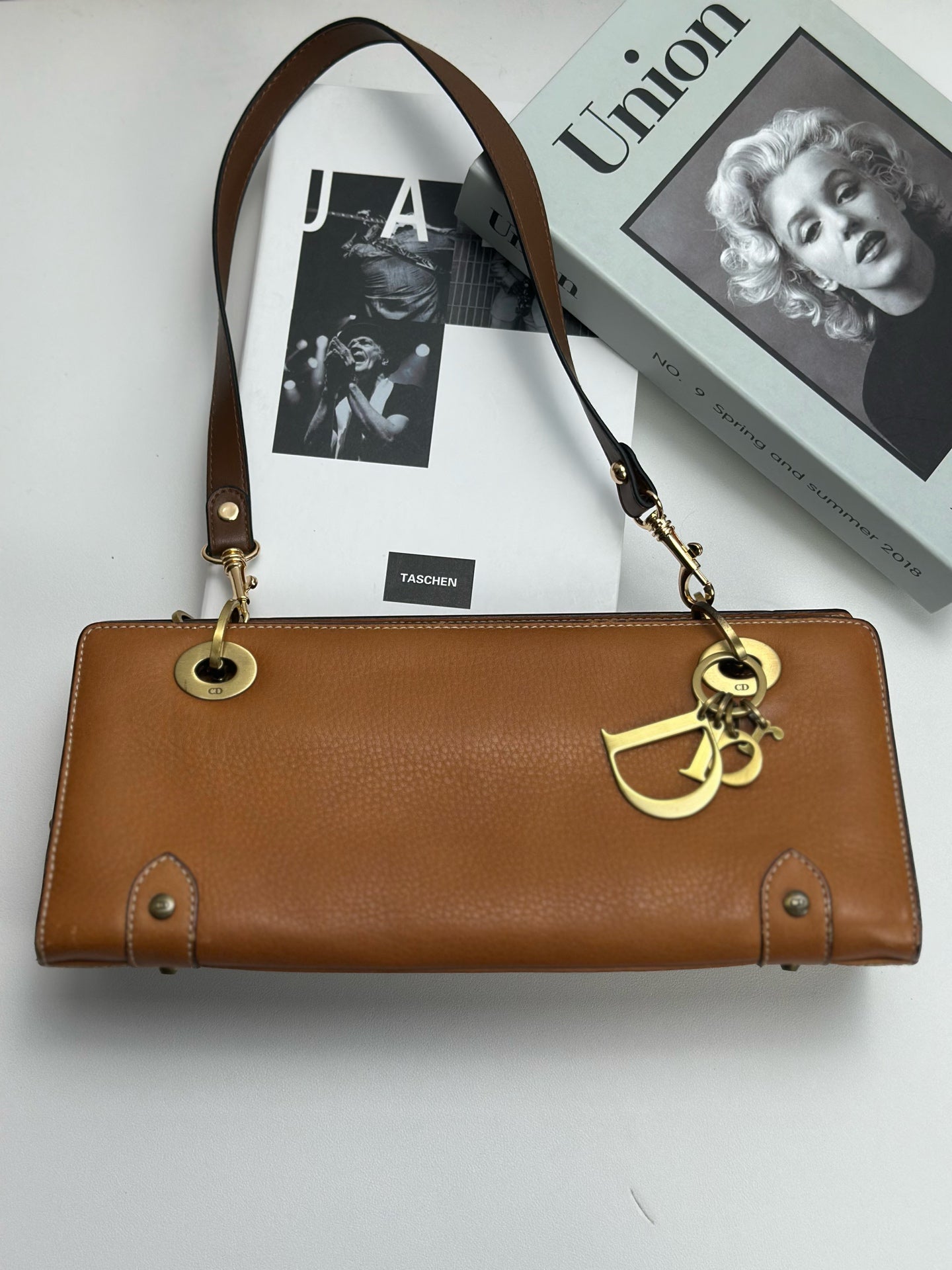 Dior - Lady Dior - Leather - Camel - (mini)