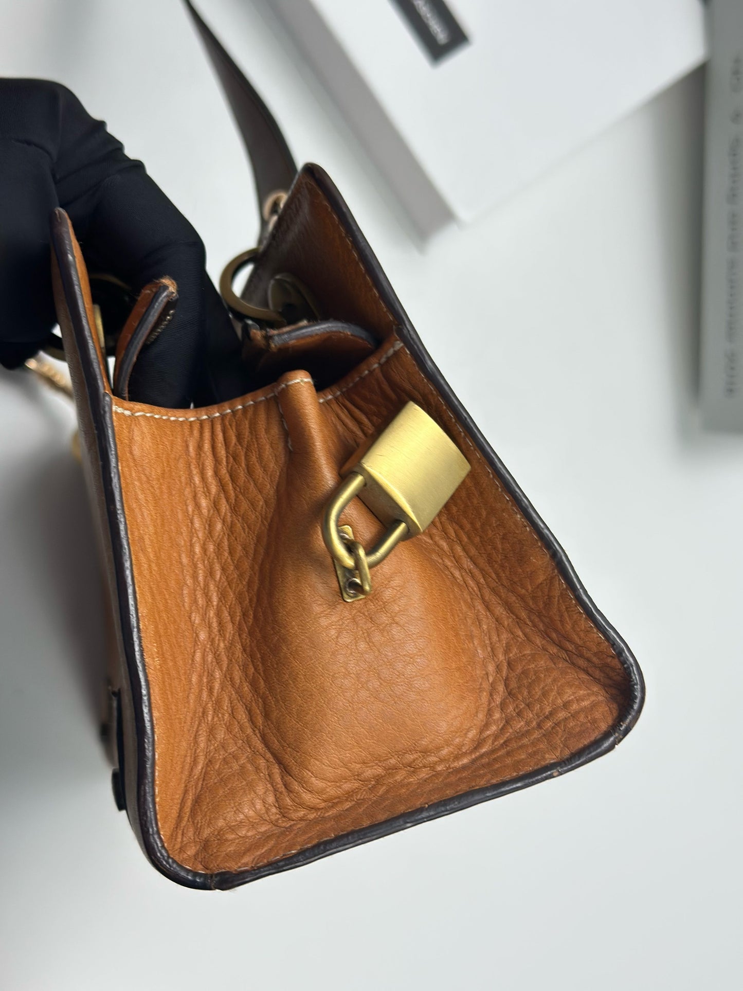 Dior - Lady Dior - Leather - Camel - (mini)