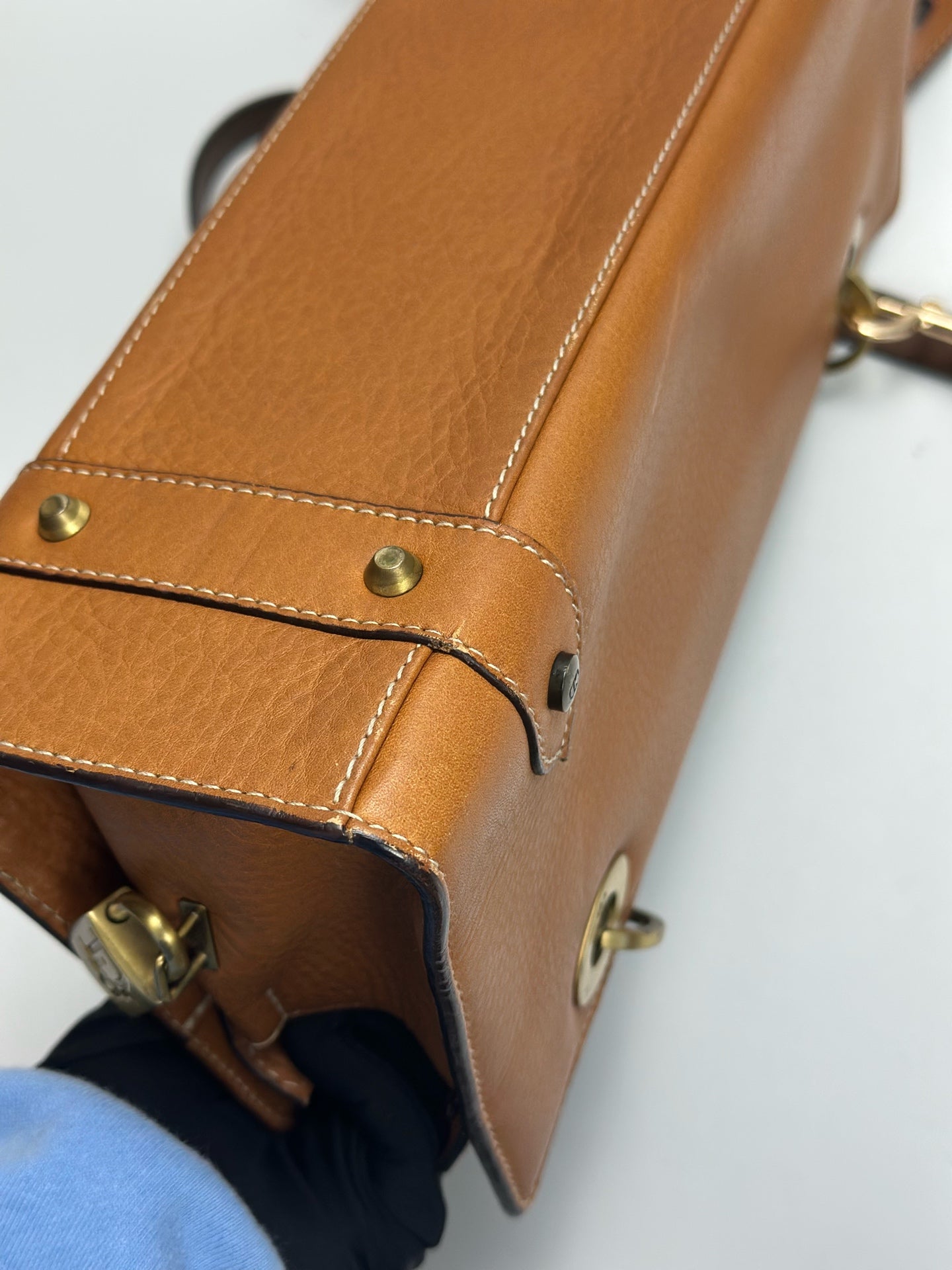 Dior - Lady Dior - Leather - Camel - (mini)
