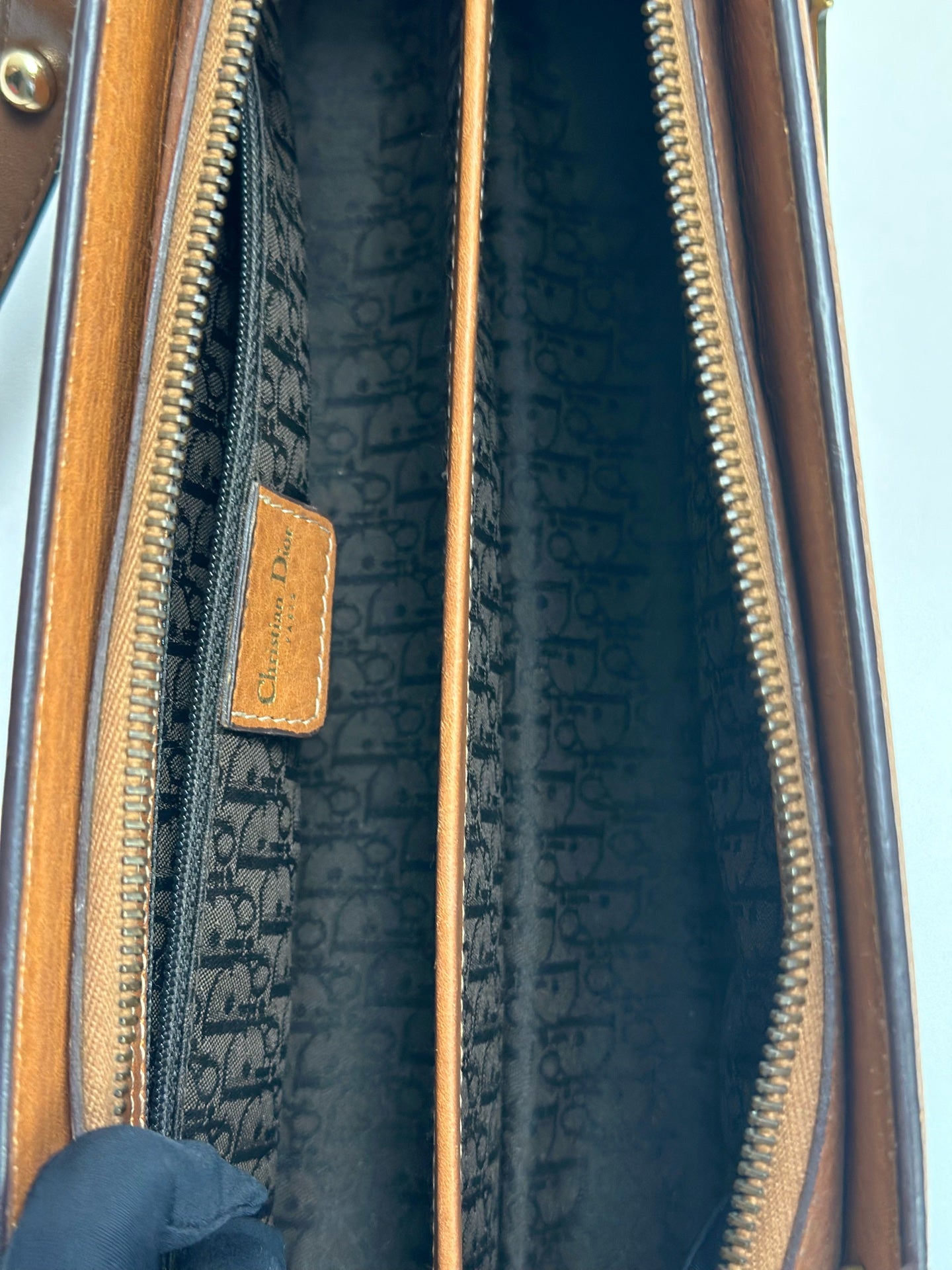 Dior - Lady Dior - Leather - Camel - (small)