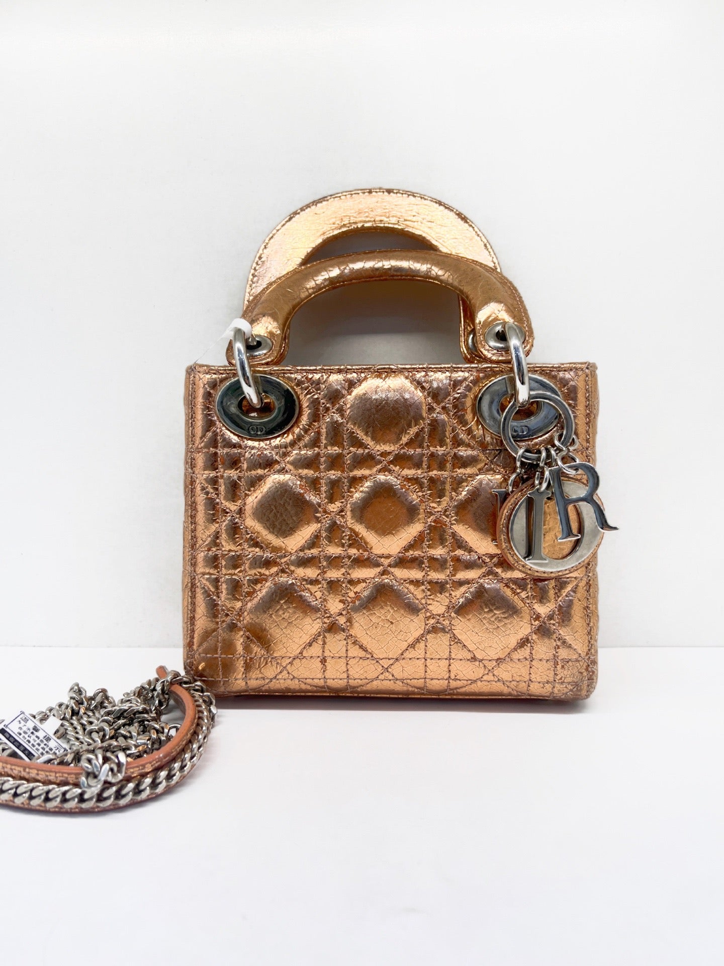 Dior - Lady Dior - Leather - Gold - (mini)