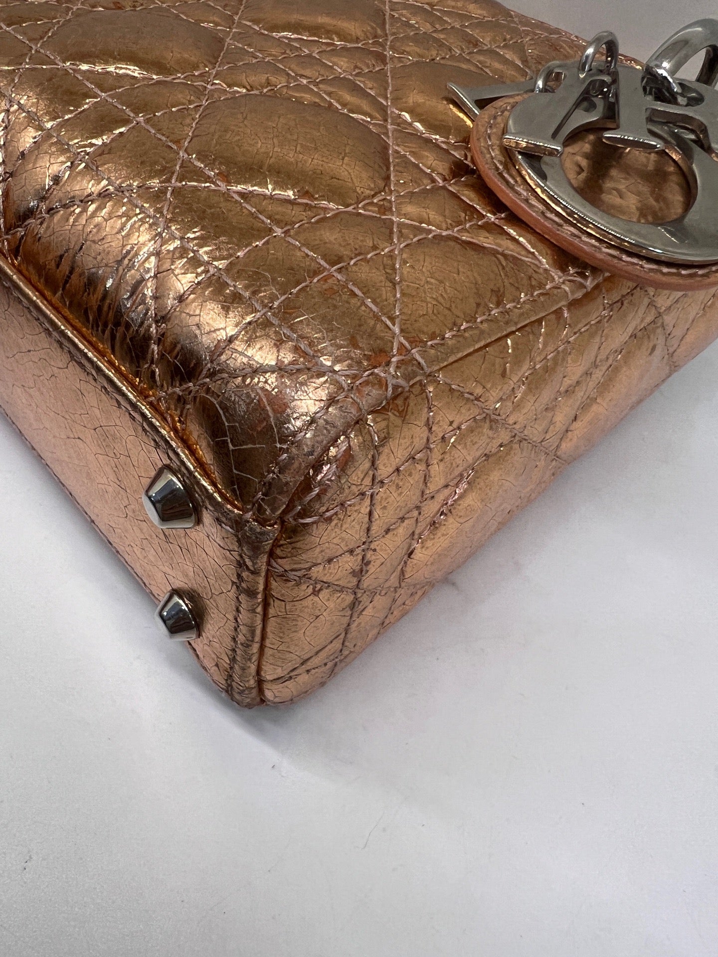 Dior - Lady Dior - Leather - Gold - (mini)
