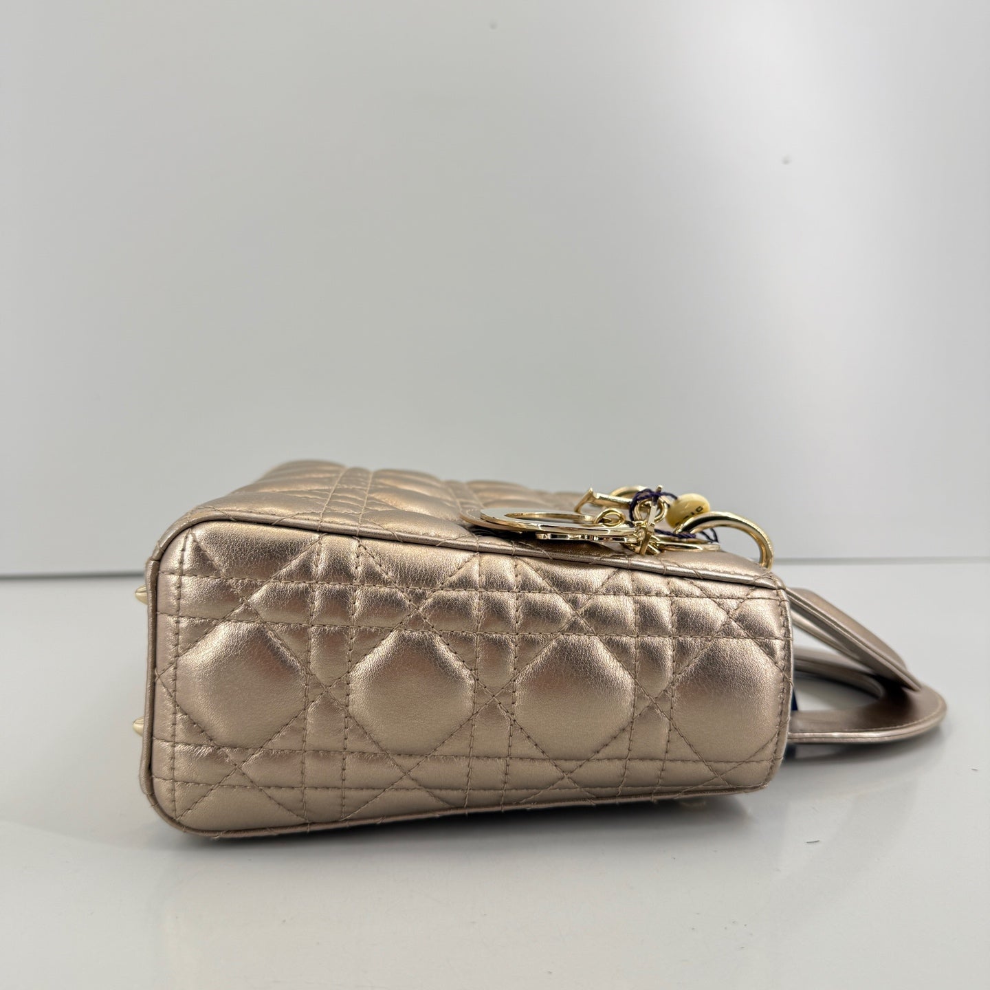 Dior - Lady Dior - Leather - Gold - (mini)