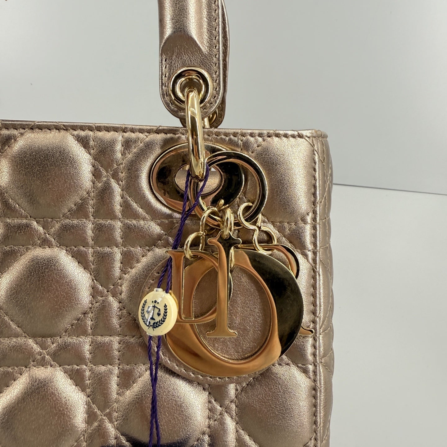 Dior - Lady Dior - Leather - Gold - (mini)