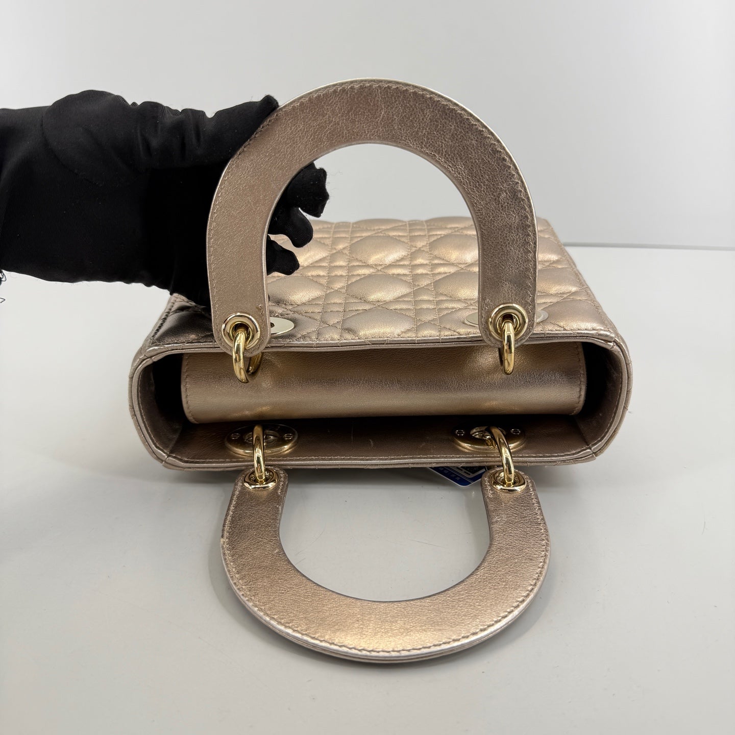 Dior - Lady Dior - Leather - Gold - (mini)