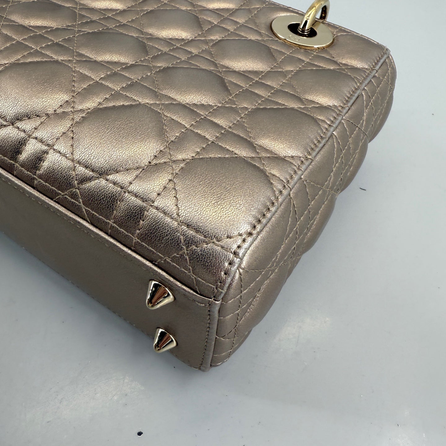 Dior - Lady Dior - Leather - Gold - (mini)