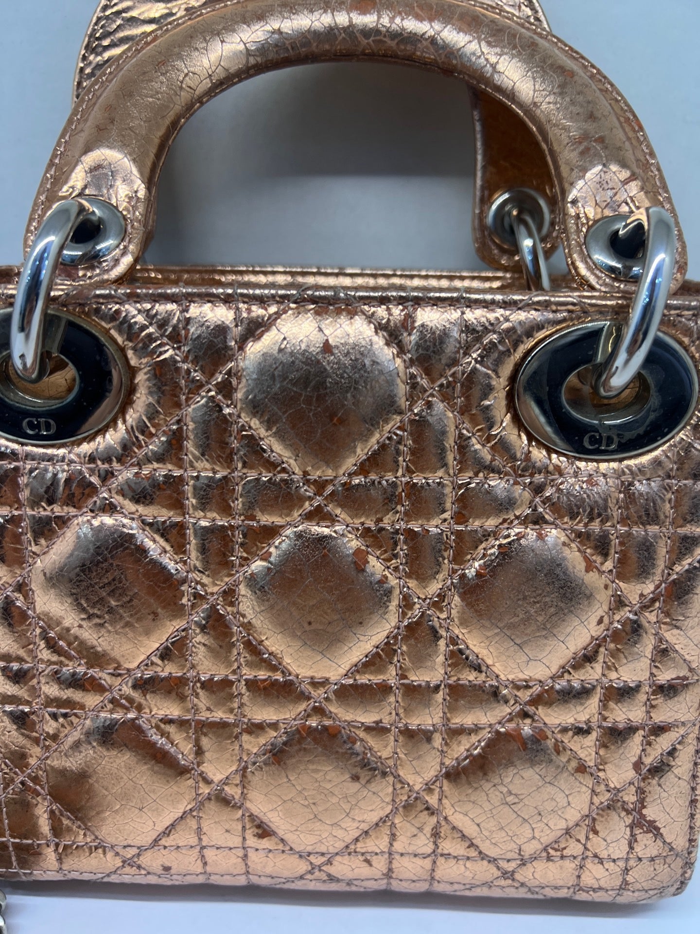 Dior - Lady Dior - Leather - Gold - (mini)