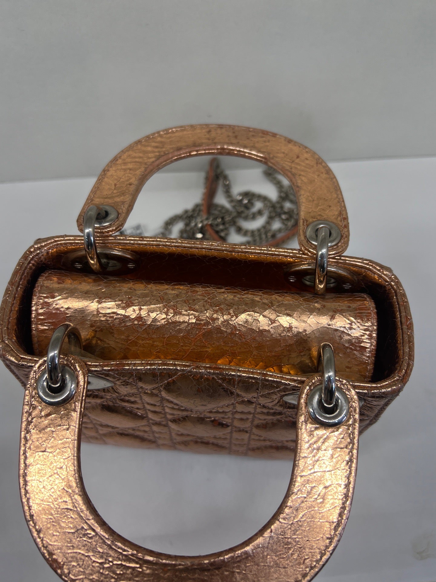 Dior - Lady Dior - Leather - Gold - (mini)