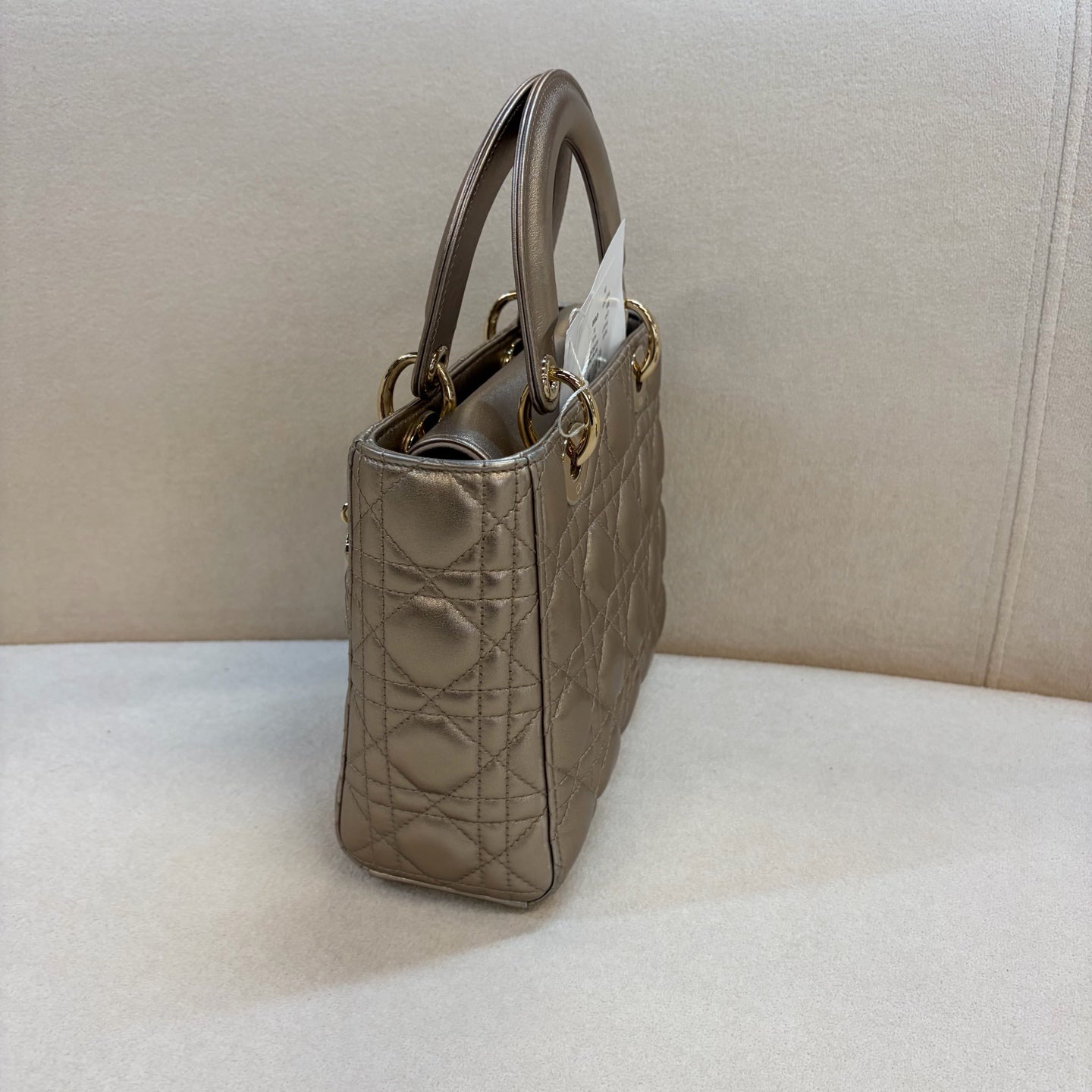 Dior - Lady Dior - Leather - Gold - (small)