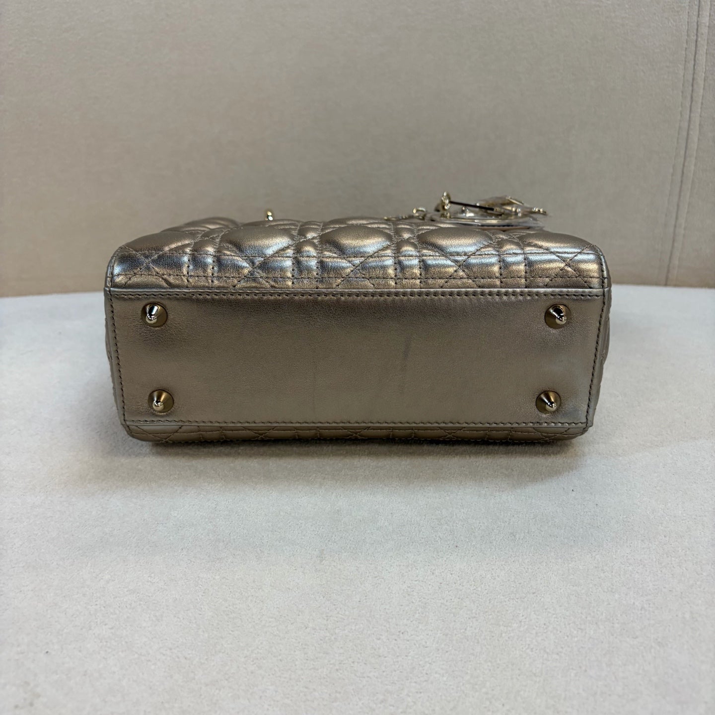 Dior - Lady Dior - Leather - Gold - (small)