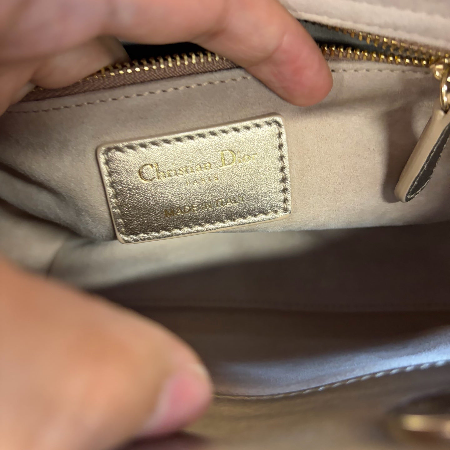 Dior - Lady Dior - Leather - Gold - (small)