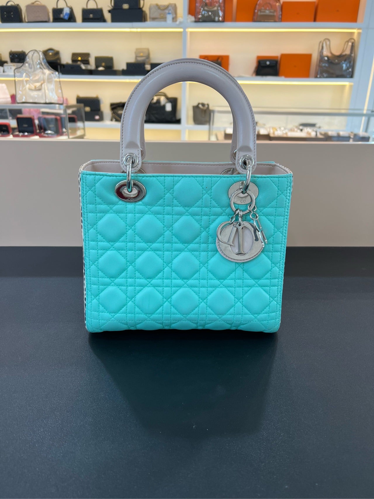 Dior - Lady Dior - Leather - Green - (medium)