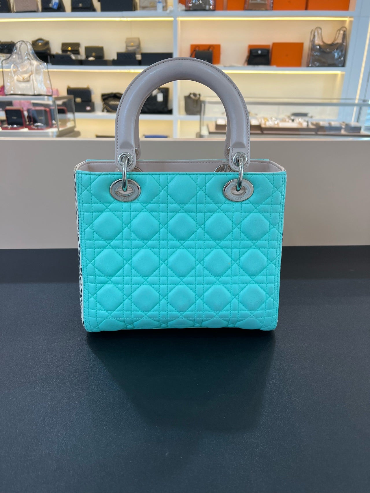 Dior - Lady Dior - Leather - Green - (medium)