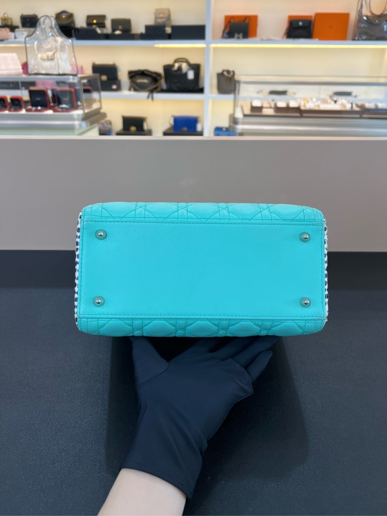 Dior - Lady Dior - Leather - Green - (medium)