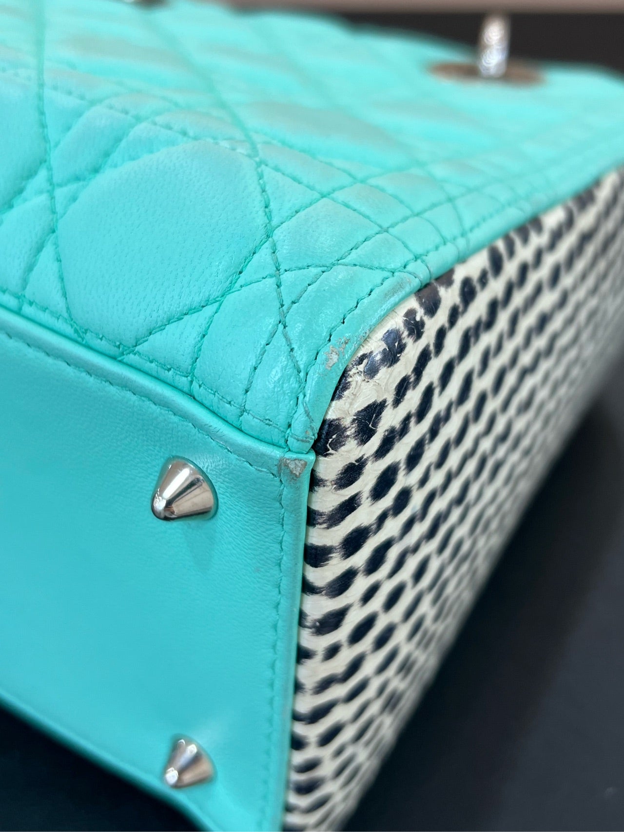 Dior - Lady Dior - Leather - Green - (medium)