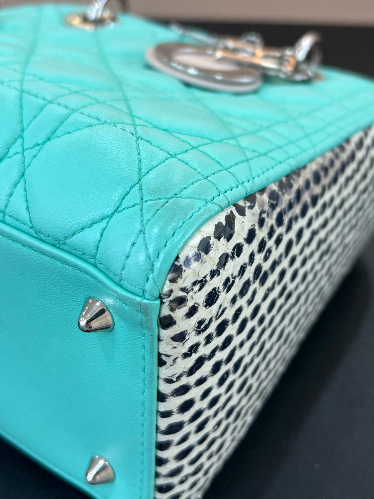 Dior - Lady Dior - Leather - Green - (medium)
