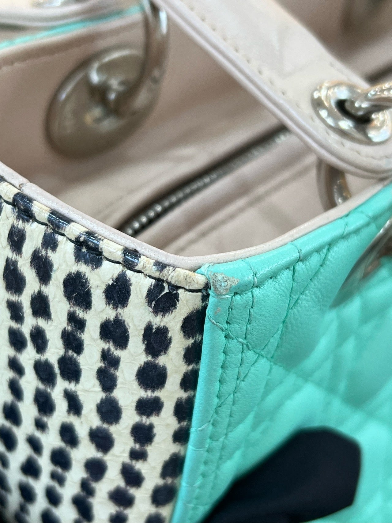 Dior - Lady Dior - Leather - Green - (medium)