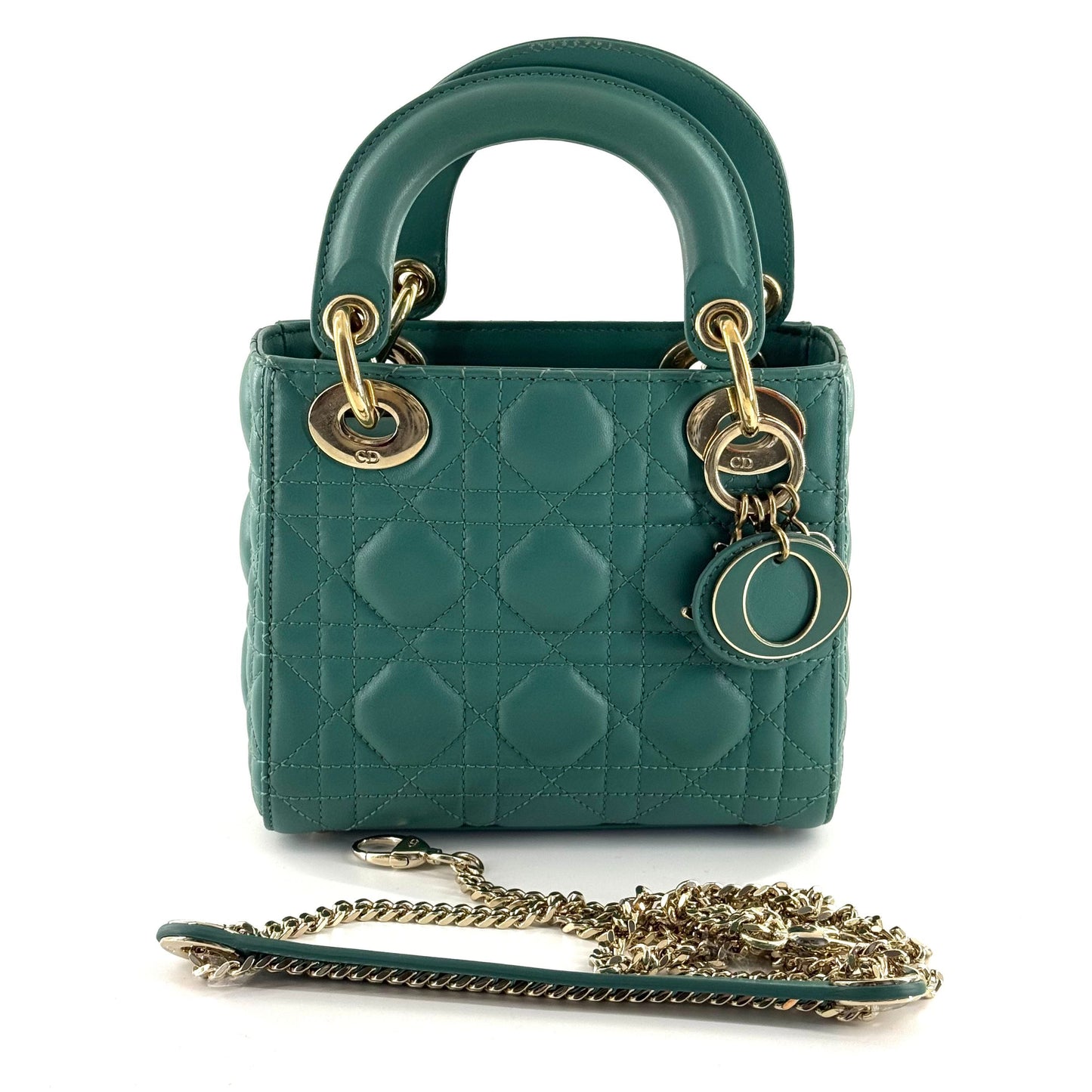Dior - Lady Dior - Leather - Green - (mini)