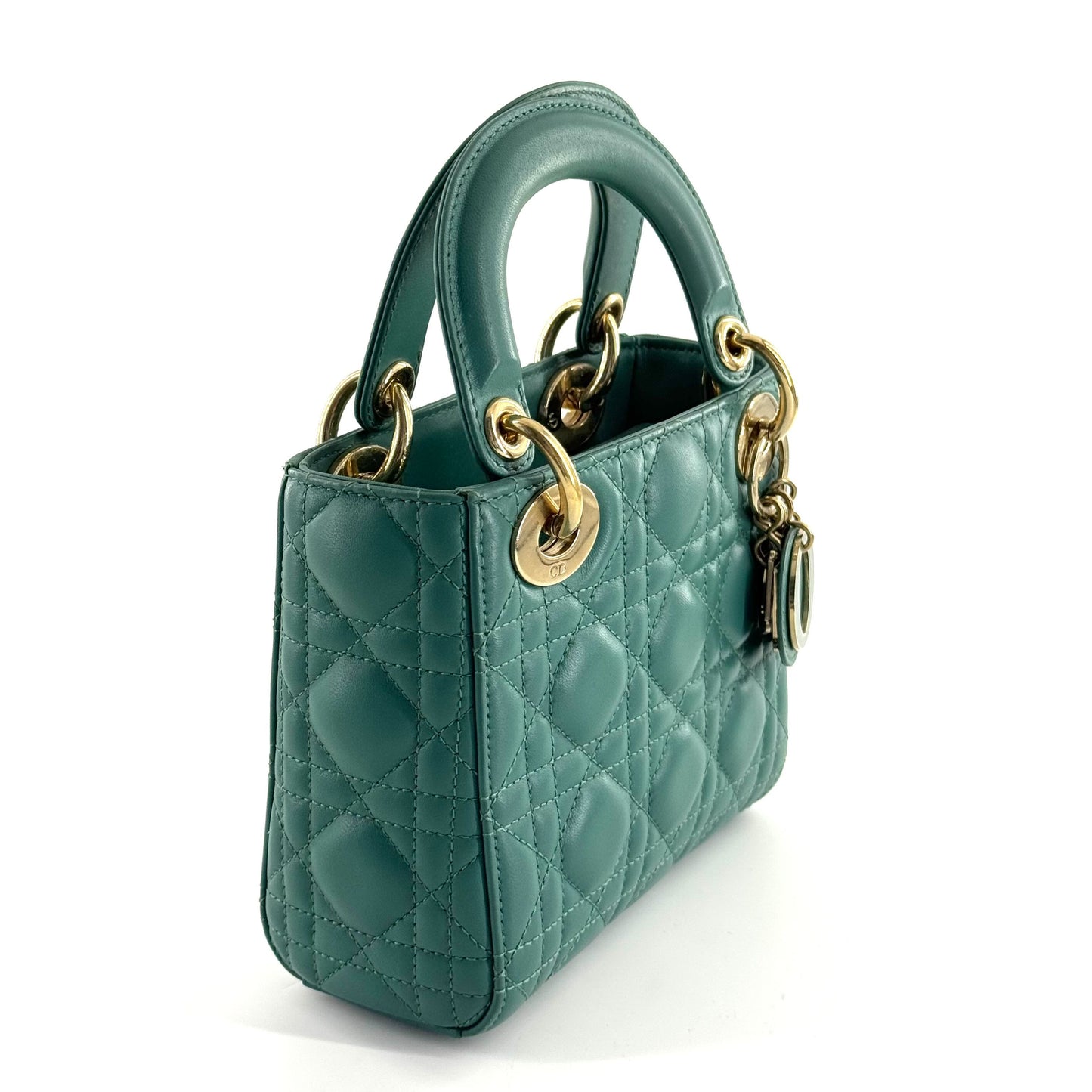 Dior - Lady Dior - Leather - Green - (mini)