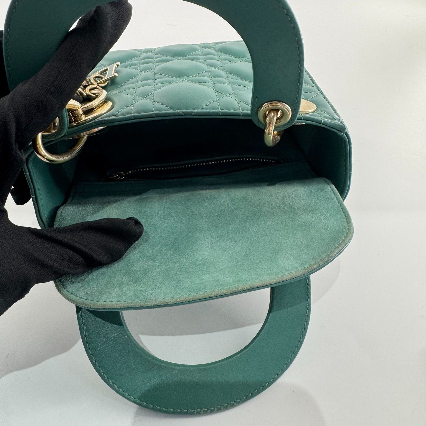 Dior - Lady Dior - Leather - Green - (mini)