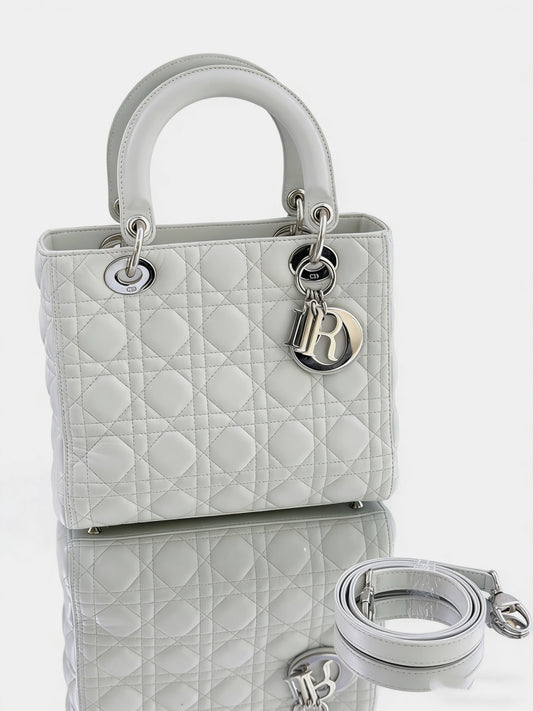 Dior - Lady Dior - Leather - Grey - (medium)