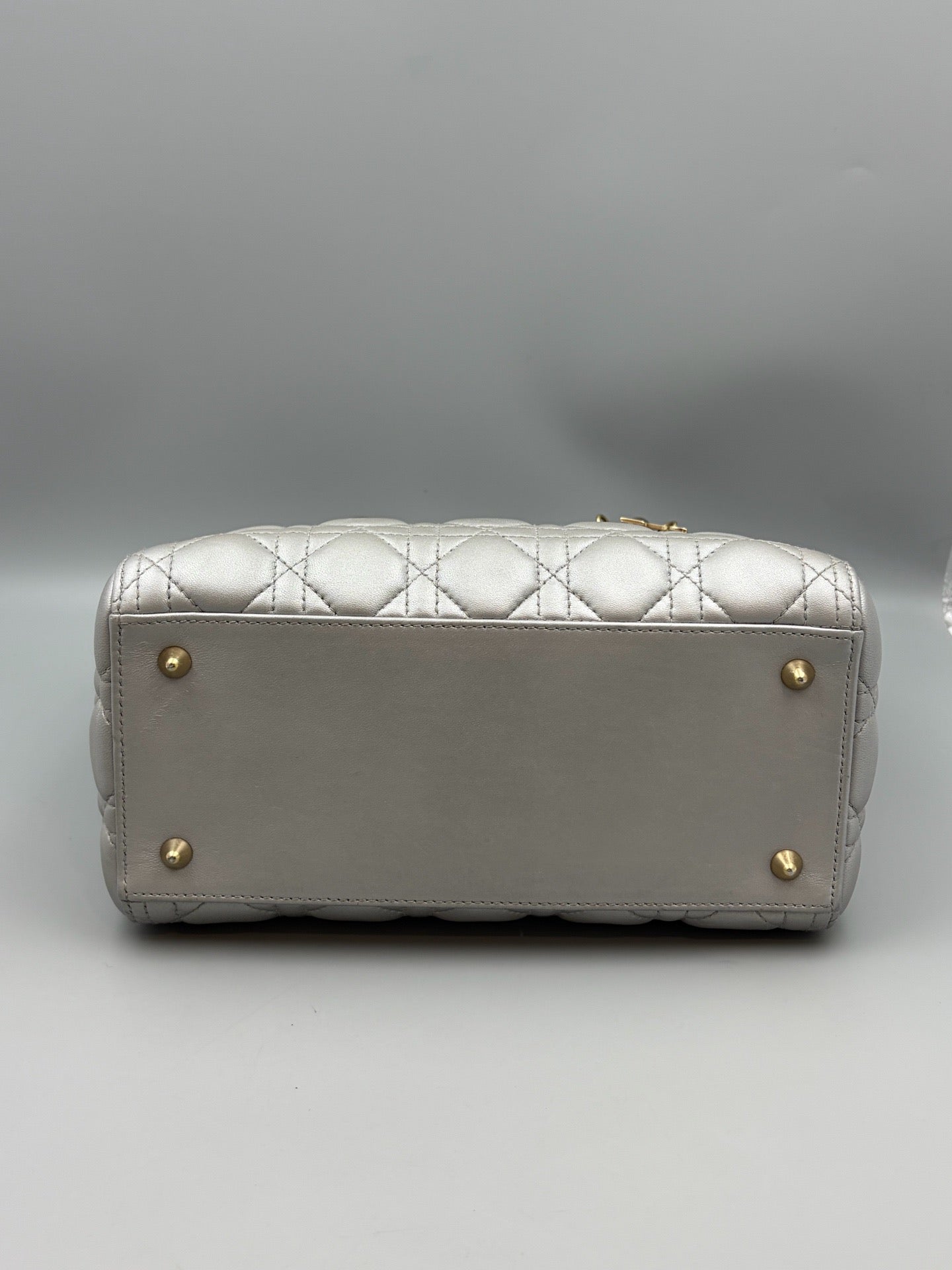 Dior - Lady Dior - Leather - Grey - (medium)