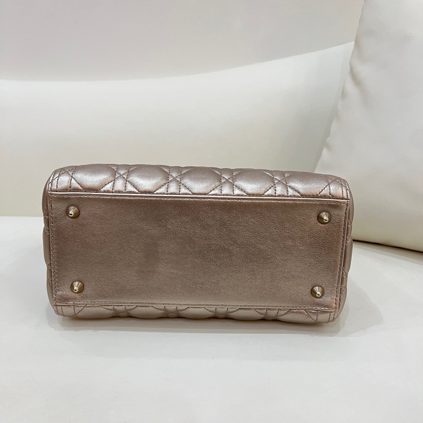 Dior - Lady Dior - Leather - Grey - (medium)
