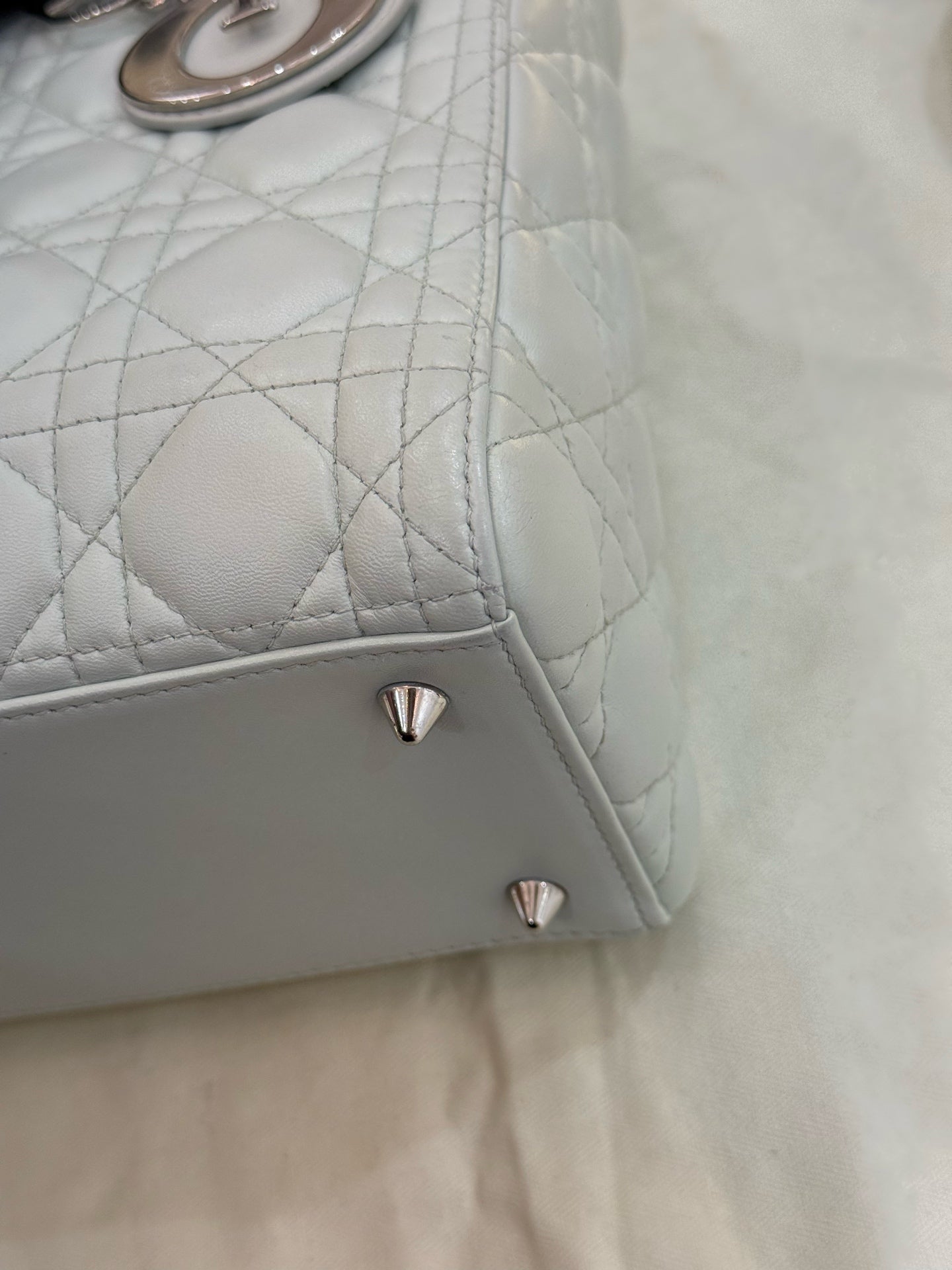 Dior - Lady Dior - Leather - Grey - (medium)