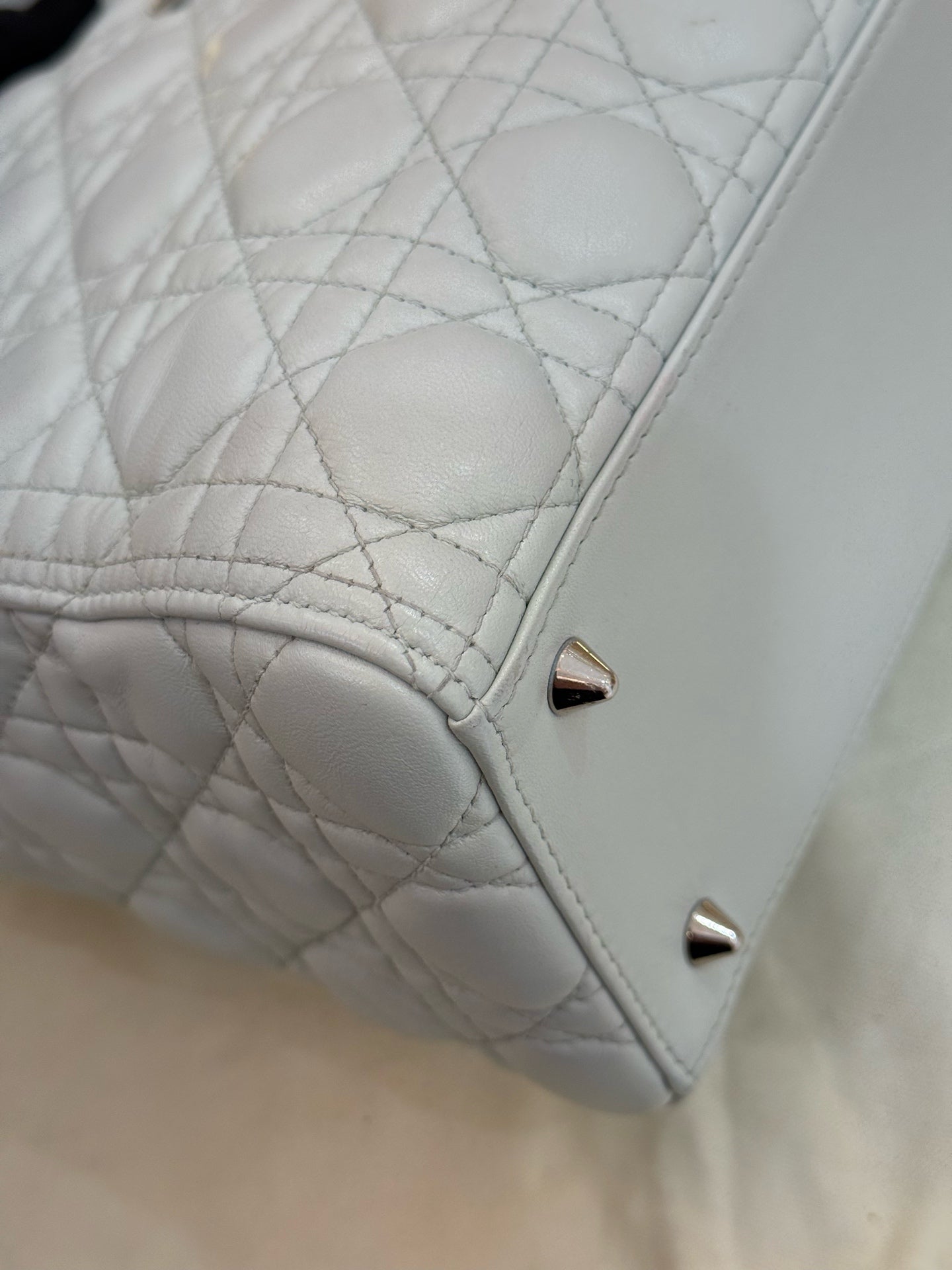 Dior - Lady Dior - Leather - Grey - (medium)