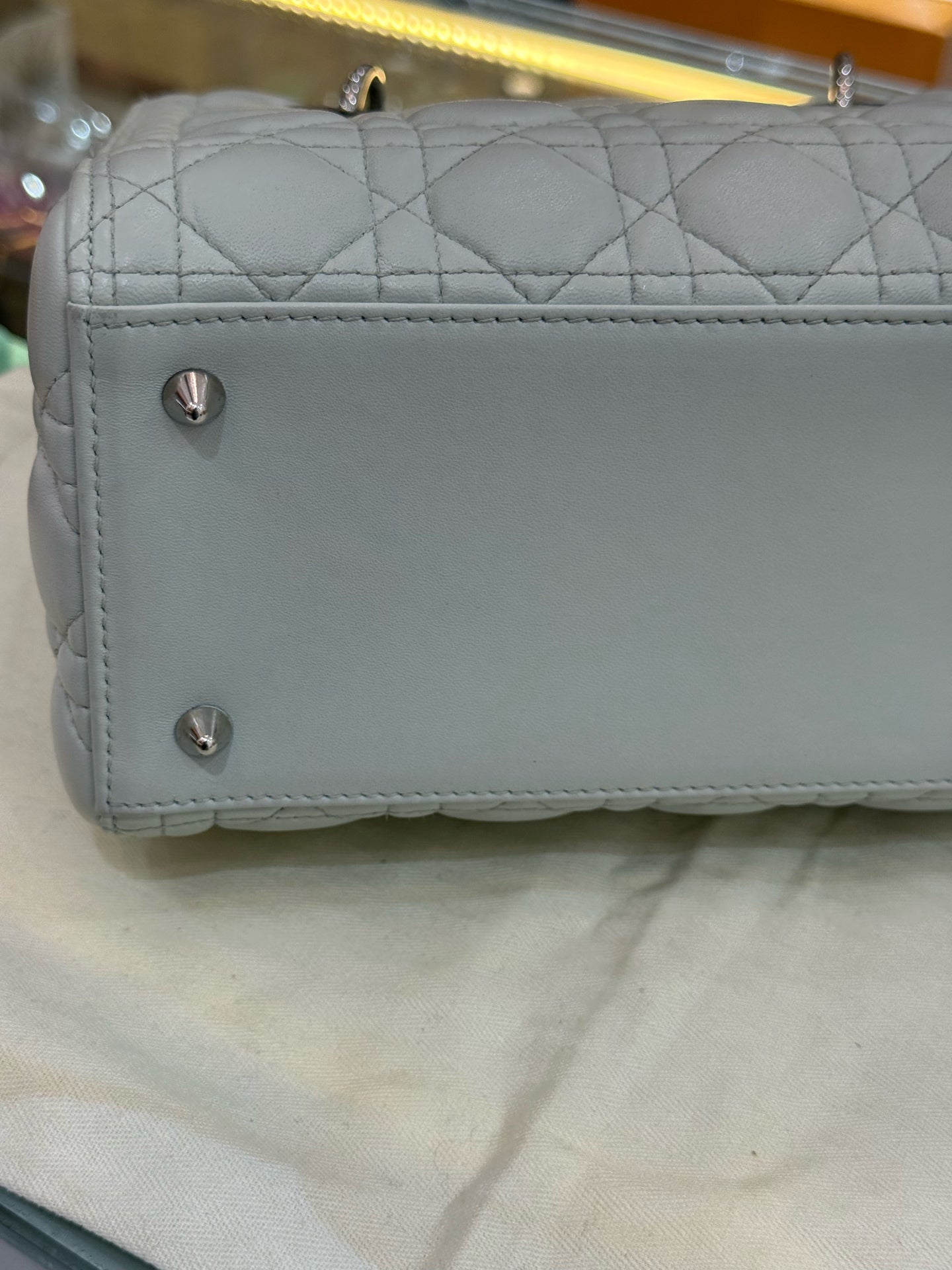 Dior - Lady Dior - Leather - Grey - (medium)