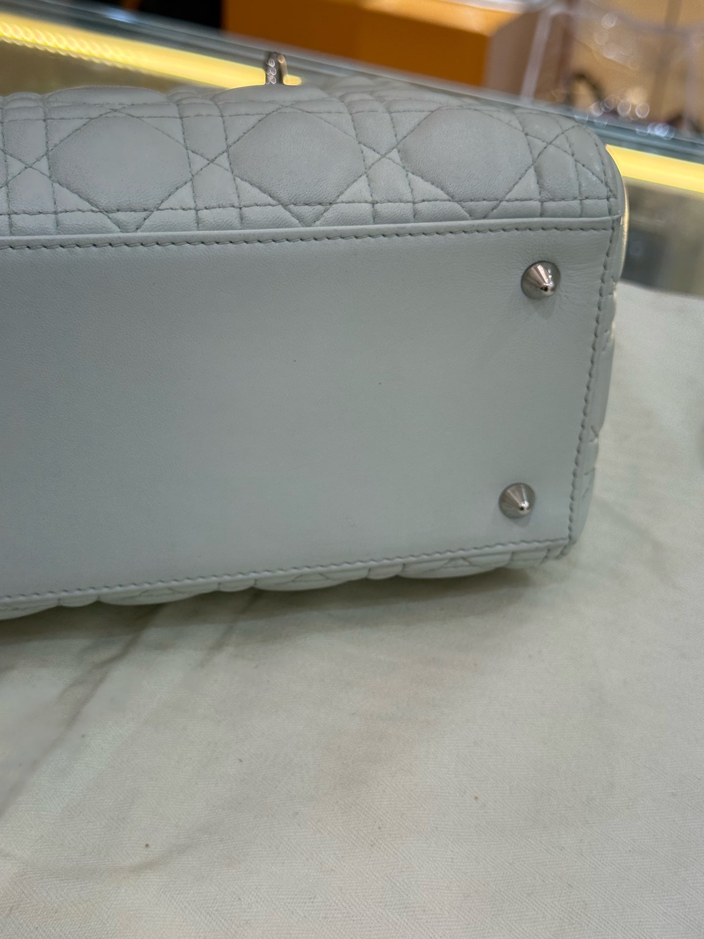 Dior - Lady Dior - Leather - Grey - (medium)