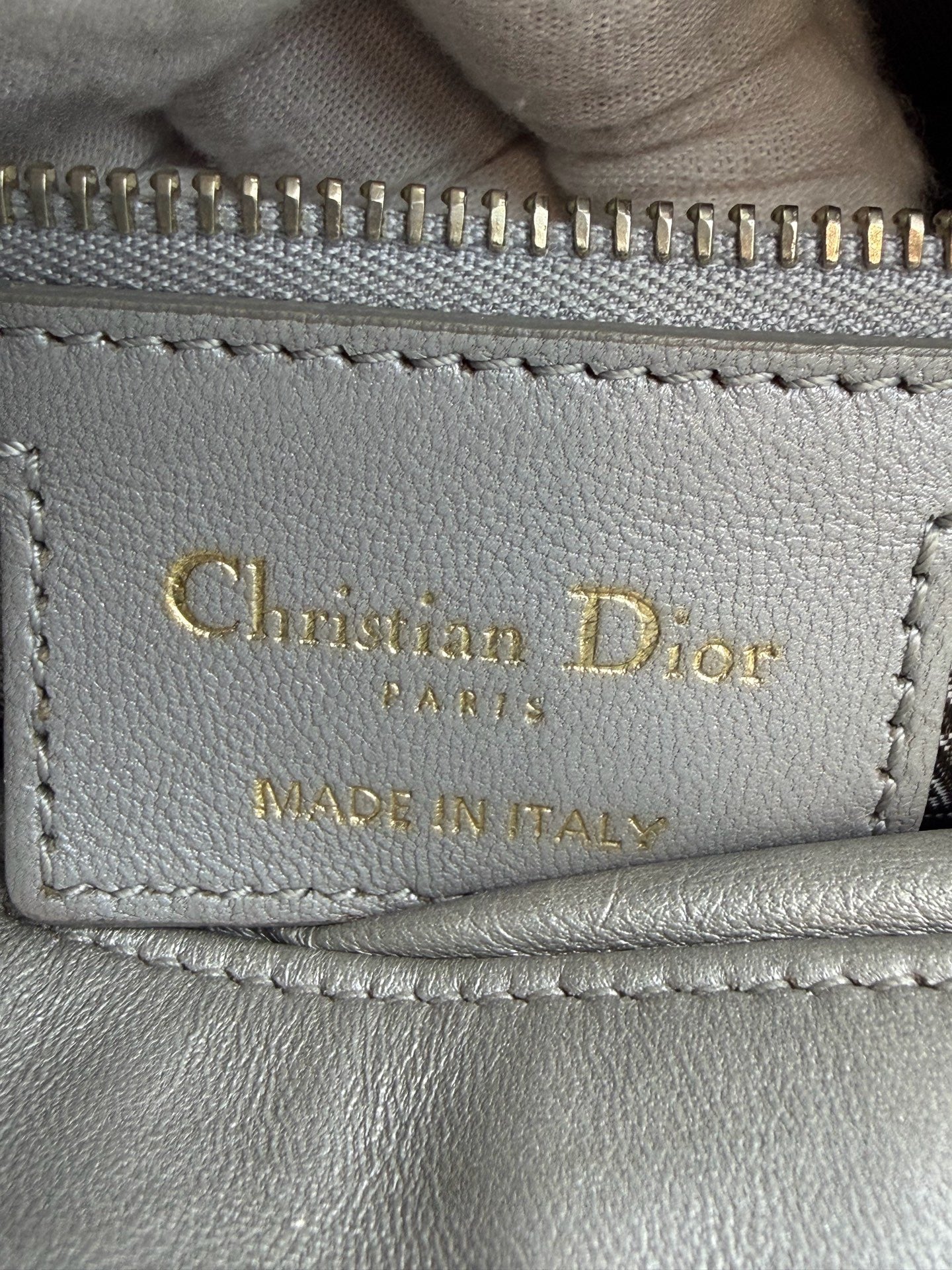 Dior - Lady Dior - Leather - Grey - (medium)