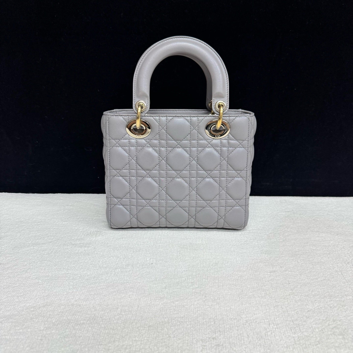 Dior - Lady Dior - Leather - Grey - (mini)