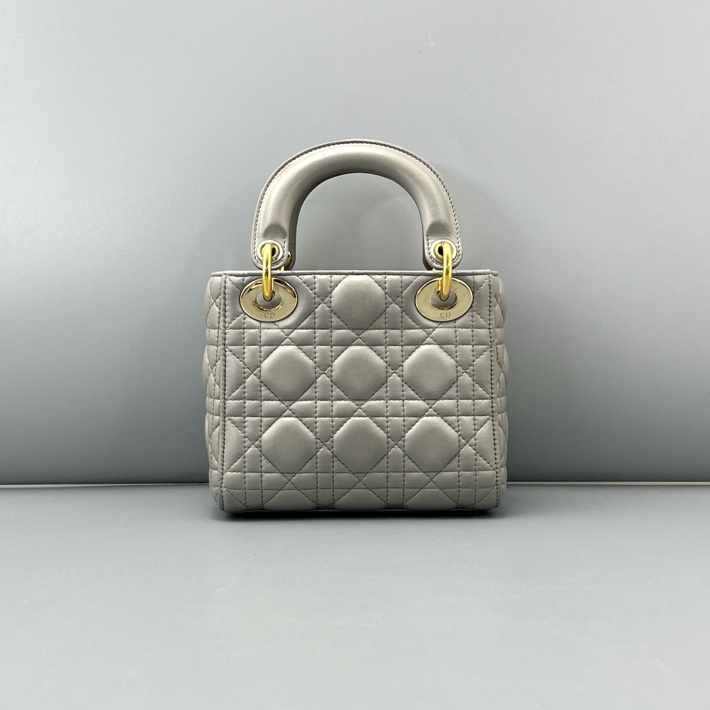Dior - Lady Dior - Leather - Grey - (mini)