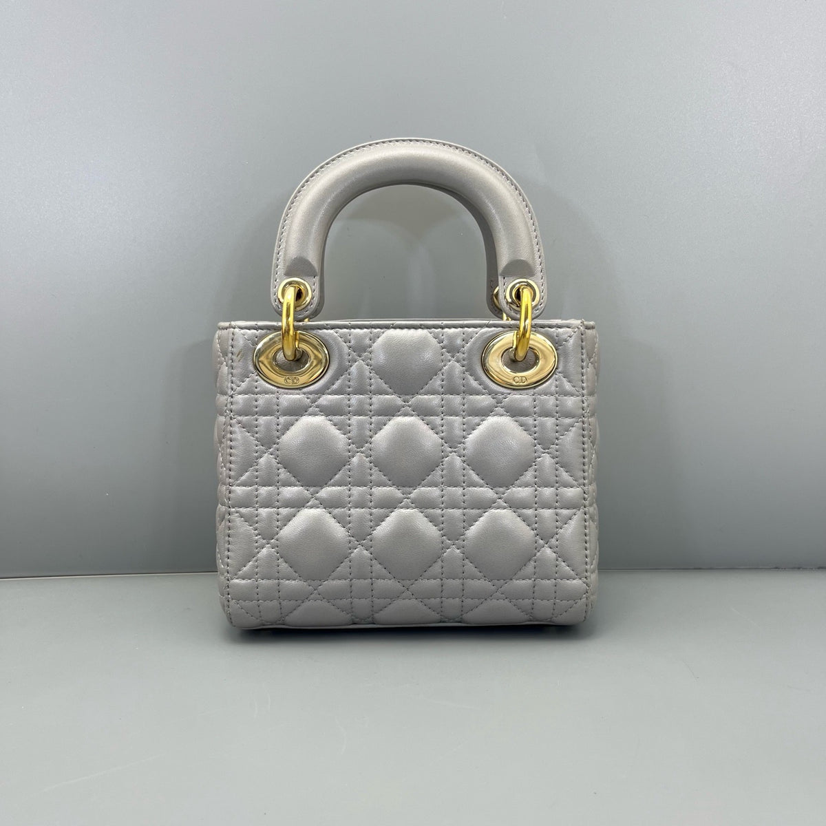 Dior - Lady Dior - Leather - Grey - (mini)