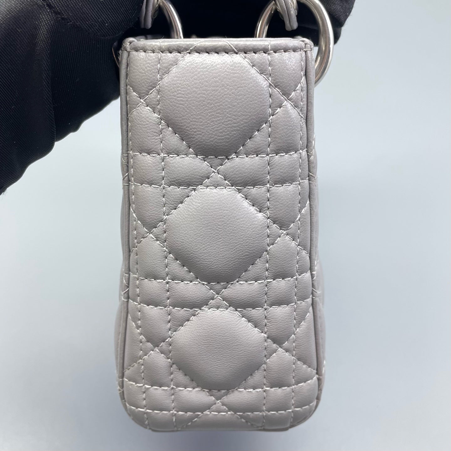 Dior - Lady Dior - Leather - Grey - (mini)