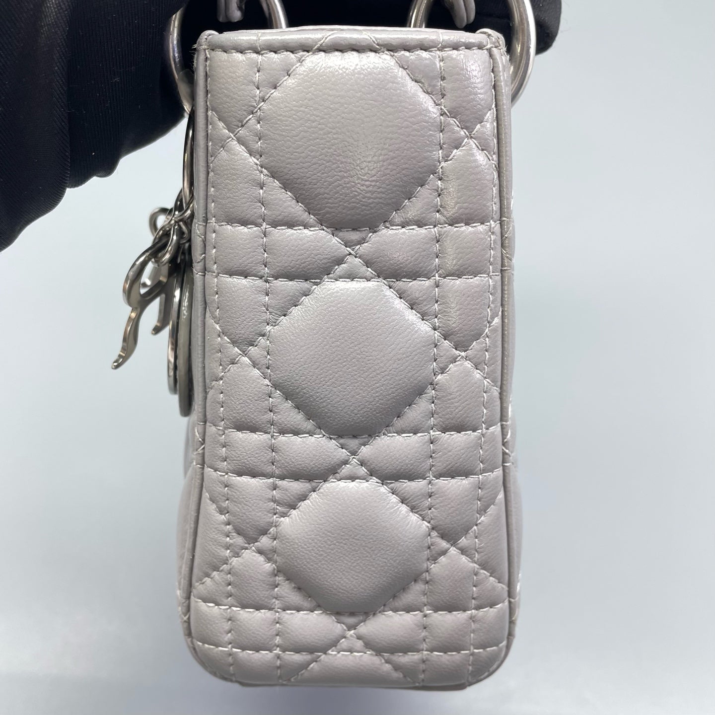 Dior - Lady Dior - Leather - Grey - (mini)