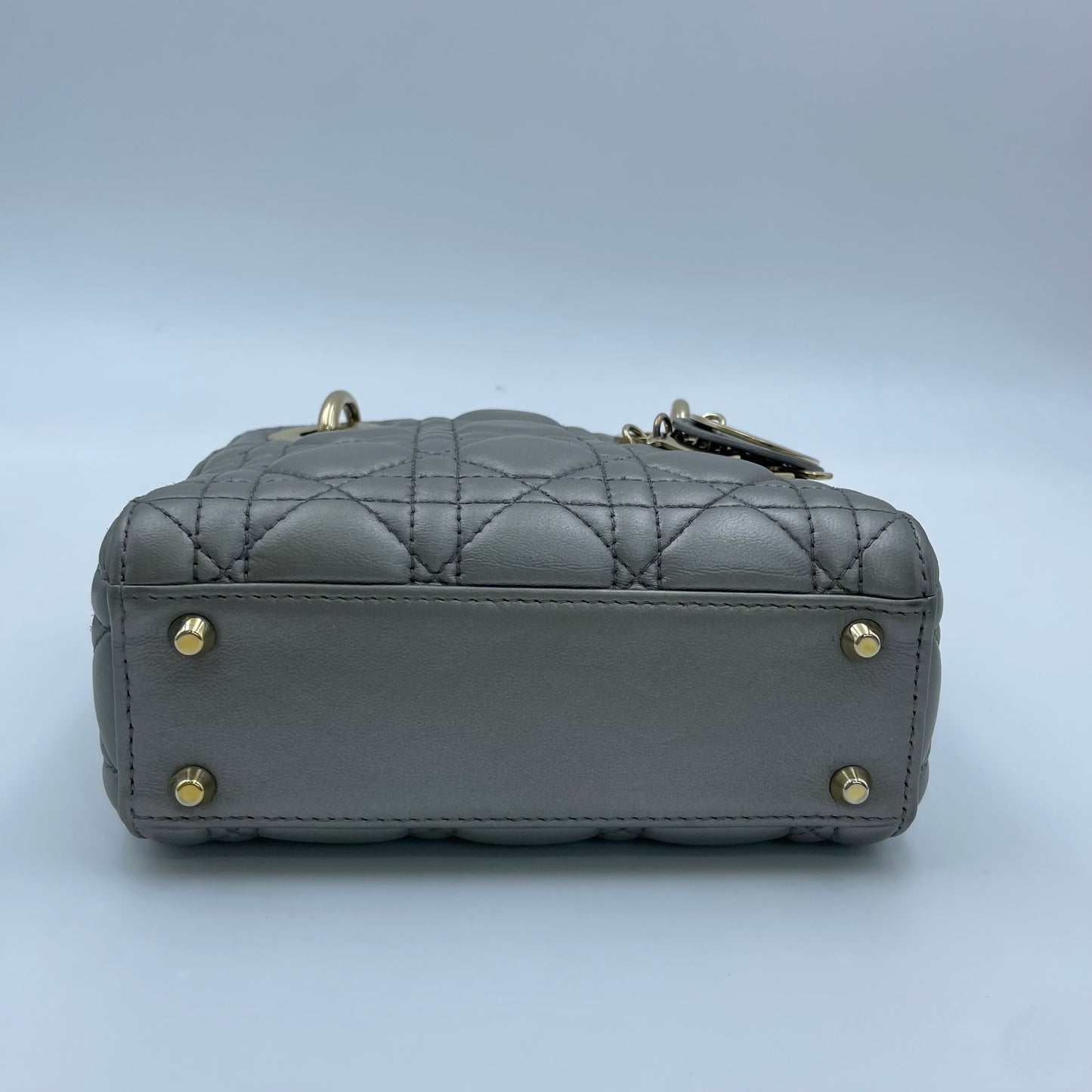 Dior - Lady Dior - Leather - Grey - (mini)